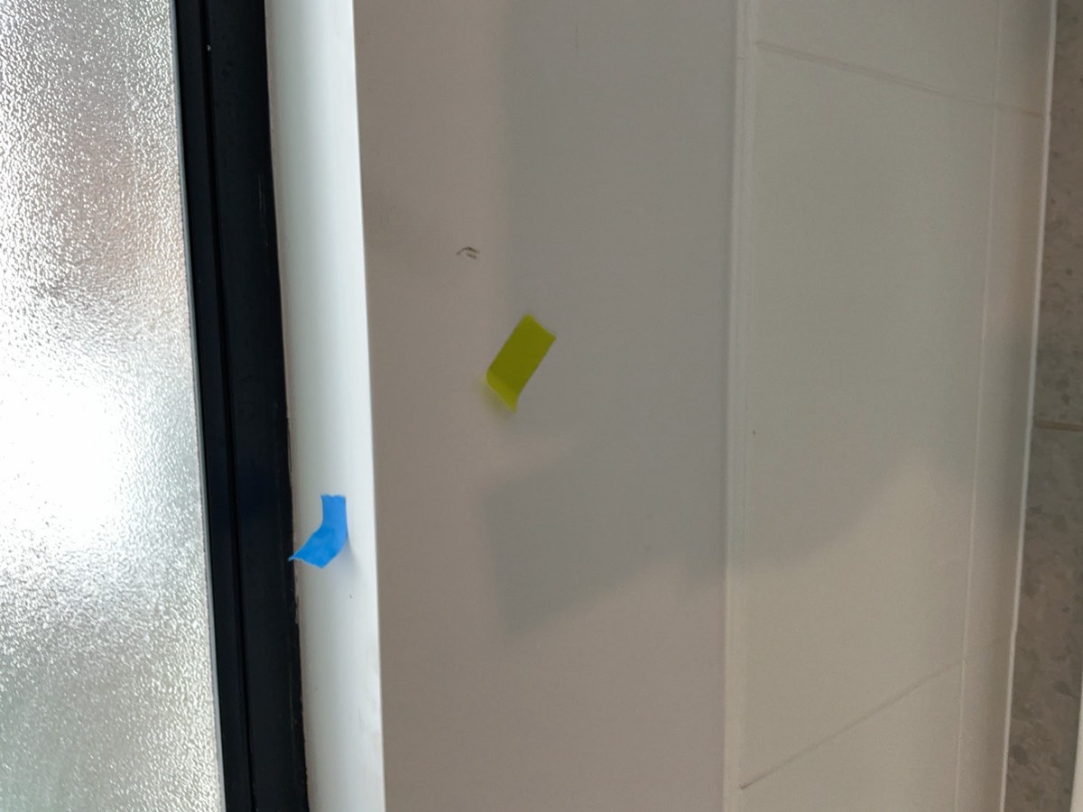 General painting defects, recorded during a handover inspection in Oran Park