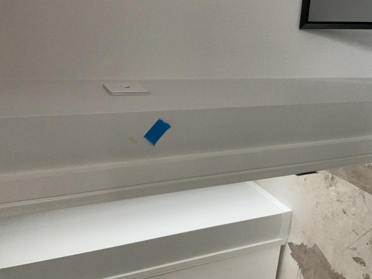 General painting defects, recorded during a handover inspection in Oran Park