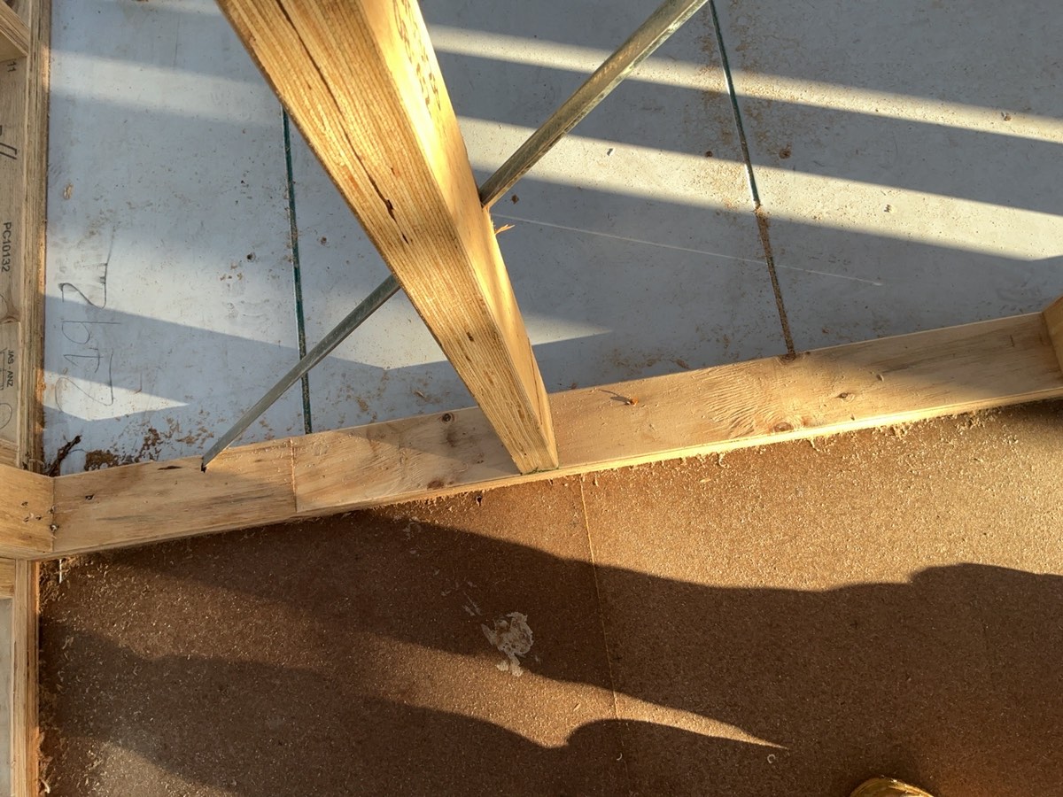 Tie down bolt missing, recorded during a frame inspection in Oran Park