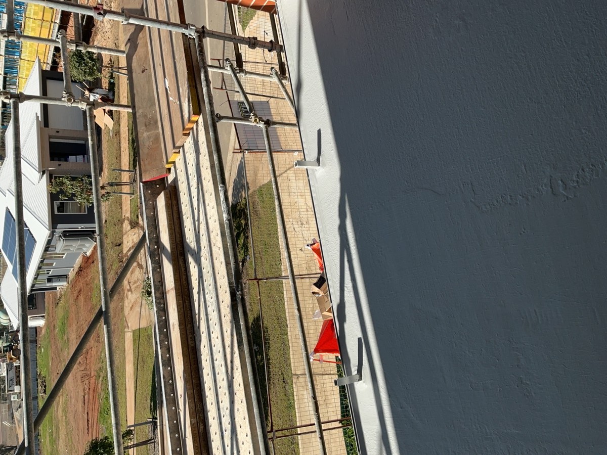 Balustrade not installed, recorded during a fixing stage inspection in Oran Park